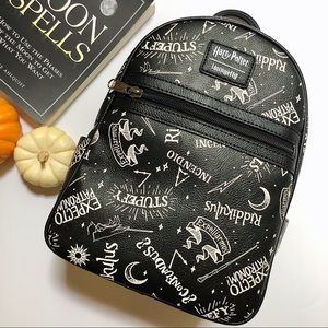 Loungefly Black and White Harry Potter Backpack